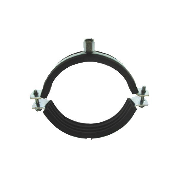 016636008-1jpg - Klima og Varme Isoglobal ventilationsrørbøjle 100 mm. M8. 2-delt med gummi. Galv. stål