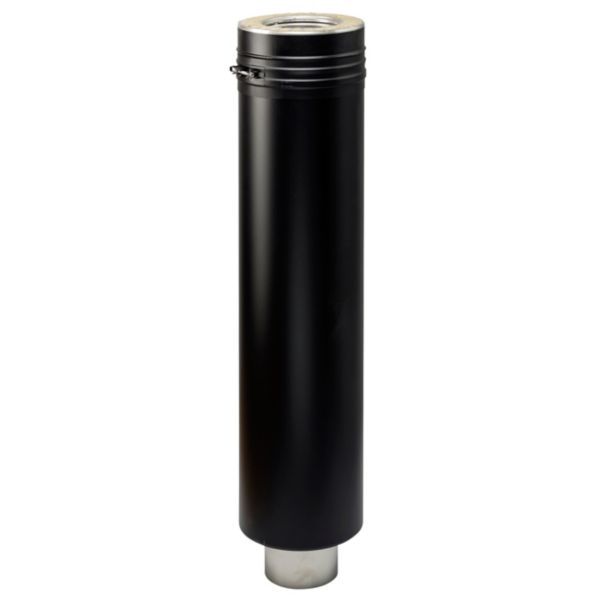 317508151jpg - Klima og Varme Metalbestos Wood 150/250mm skorsten længde 1000mm med indbygget overgang til sorte røgrør