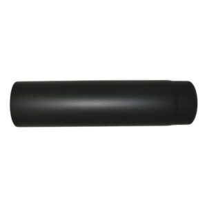 Metalbestos 150 mm længde 500 mm x 2 mm. Sort røgrør