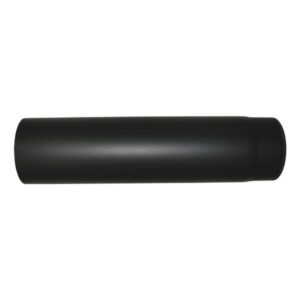 Metalbestos 200 mm længde 500 mm x 2 mm. Sort røgrør