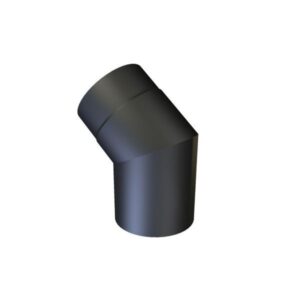 318412130jpg - Klima og Varme Metalbestos 130 mm knærør 45° sort røgrør