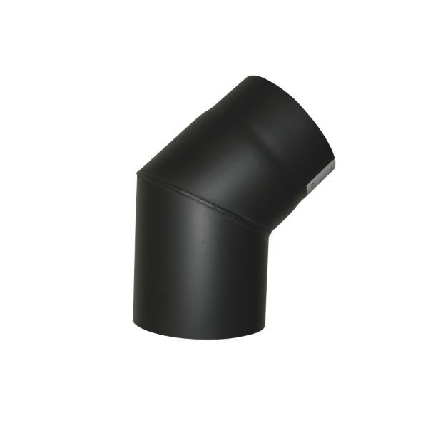 318412200jpg - Klima og Varme Metalbestos 200 mm knærør 45° sort røgrør
