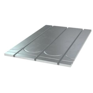 gulvvarmeplade 20 mm 1175x750x25 mm + vende og retur spor og alu. varmef. CC 250