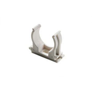 K20 rørbærer UV-resistent PVC, Råhvid RAL 9001