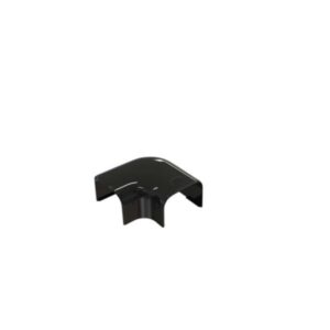 T75-S flad vinkel 78x58 mm, Sort RAL 9005, 90 gr.