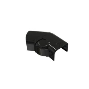 T75-S jus.bar flad vinkel 78x58 mm, Sort RAL 9005, 80-140 gr.