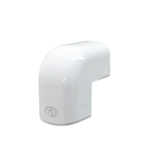 T75-H ydre hjørne 78x58 mm, Hvid RAL 9010, 90 gr.