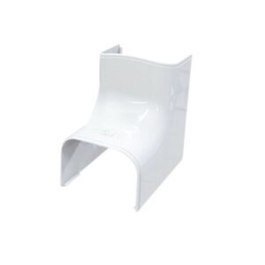 T75 ydre hjørne 90 gr. 74x56 mm, hvid RAL 9010
