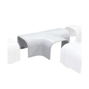 T75-H T-stykke 78x58 mm, Hvid RAL 9010