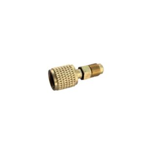 adapter 1/4'' x 5/16'' Hun/Han gevind, Med nåleventil