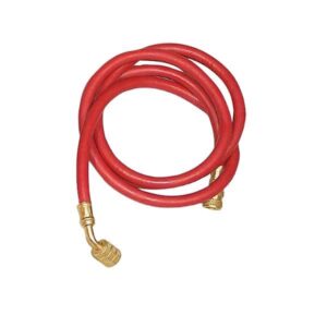 kølemiddelslange 1/4'' x 1/4''. Lgd. 1500 mm , 45 bar. Rød