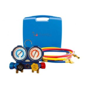 346847889jpg - Klima og Varme Tecnosystemi 4-vejs manifold R32, R410A, R134a og TR422ABCD (R22) med slanger og æske