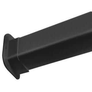 T80-S væggennemføring 80x60 mm Sort RAL 9005