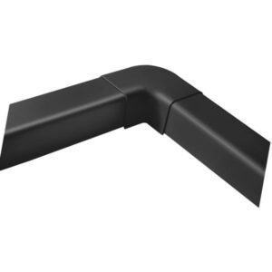 T80-S flad vinkel 80x60 mm Sort RAL 9005 90 gr.