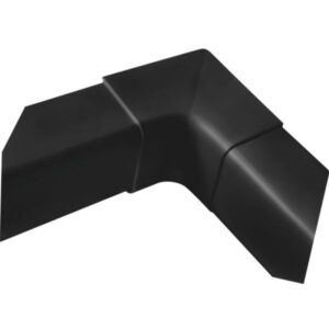 T80-S indvendig hjørne 80x60 mm Sort RAL 9005 90 gr.
