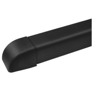 T80-S endebund 80x60 mm Sort RAL 9005