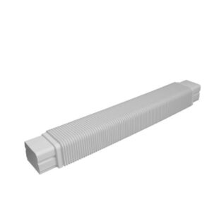 T80-H fleksibel kanal 80x60 mm Hvid RAL 9010 590 mm