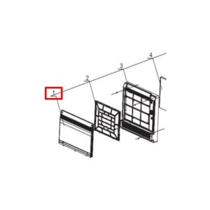 Pavo/Vega 9K/12K Reservedel, Frontpanel til indedel