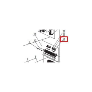Pavo/Vega 9K/12K Reservedel, Aksel til styrespjæld til indedel