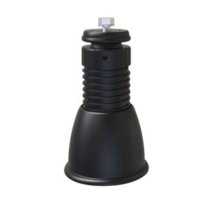 1000R High justerbare plastfødder. Sæt a 4 stk, 123-176 mm, 0-15 grader. Sort