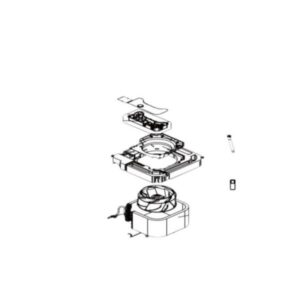 Vega 12K Reservedel, Ventilatorhjul til indedel, 2.0