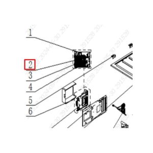 Sigma 54K Reservedel, Terminalkort til kanalbatteri/kassette