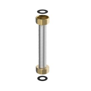 Flamco stålflex tilslutningsslange 1'' DN20x500mm. Rustfrit stål 306L (1.4404)