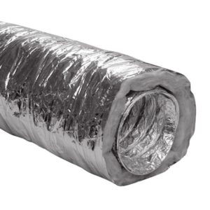 lyddæmpende flexslange Ø160mm med 50 mm isolering L: 10 mtr. med dampspærre