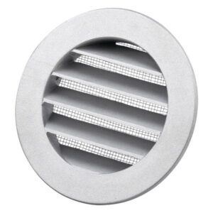 Duka metal rist Dusav Ø125MM Aluminium Med flange samt med fluenet