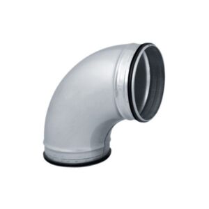 Bøjning 90° Ø125 mm Nippel/Nippel