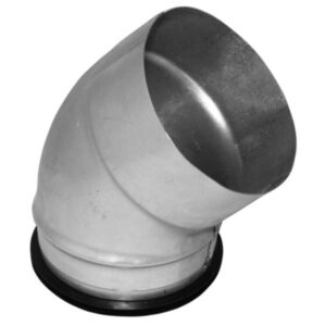 kort bøjning ø100mm. 45° muffe/nippel