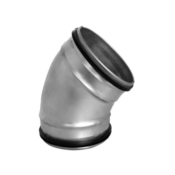 353913210jpg - Klima og Varme bøjning Ø200 45 gr. Nippel/Nippel, galvaniseret