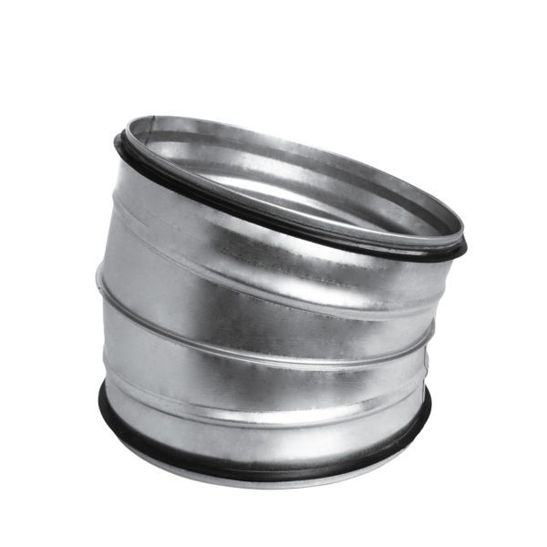 353917210jpg - Klima og Varme bøjning Ø200 15 gr. Nippel/Nippel, galvaniseret