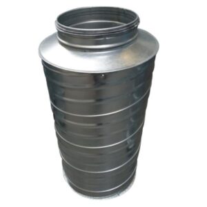 lyddæmper Ø160 x 300 mm LYC-50-160-300 nippel/nippel cirkulær
