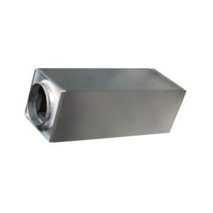 lyddæmper Ø315 x 1200 mm LYR-310-1200 nippel/nippel rektangulær