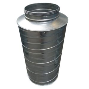 lyddæmper Ø160 mm x 900 mm 50 mm isolering, Nippel/Nippel