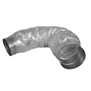 fleksibel lyddæmper Ø100mm x 600 mm 25 mm isolering