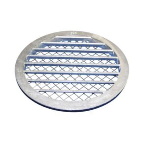 Jalousirist Ø315mm Rund aluminimum med galvaniseret net