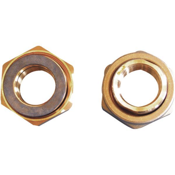 380694106jpg - Klima og Varme Grundfos unionsæt 1.1/4x3/4'', med muffe. For UP20, ALPHA, TP & MAGNA. Messing