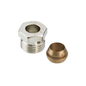 Danfoss Klemringsfittings 1/2''. 12 mm til stål- og kobberrørføring