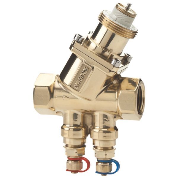 406747104jpg - Klima og Varme Frese Optima Compact reguleringsventil DN15, low. M/M. 30-200 L/h. Slaglængde 2,5 mm, med trykudtag