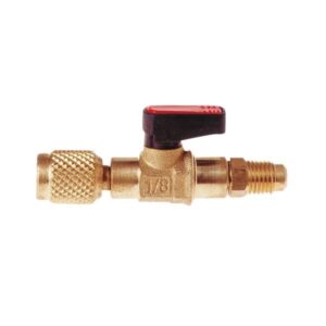 470454302jpg - Klima og Varme ITE BVS-04R Kugleventil, 1/4'' FFL x 1/4'' MFL, Rød