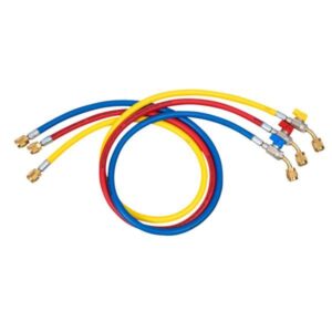 Refco CA-CCL-60-5/16''SAE-45° 3 x service slanger, 5/16'', med kugleventil, vinkel, 60