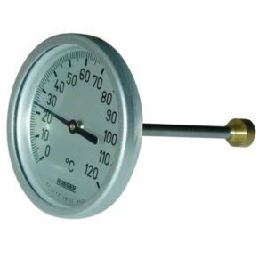480663030jpg - Klima og Varme Rüeger TCH termometer 80x100 mm. Rustfrit stål, frontring i aluminium. 0-120°C