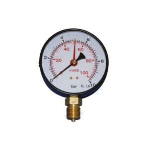 481104084jpg - Klima og Varme Erik Færgemann manometer Ø100mm, 1/2'' (ned),0-10 bar/mvs. med stilleviser