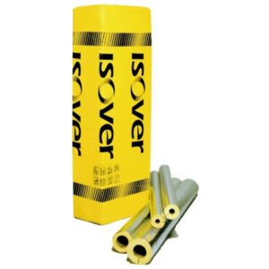 ISOVER Alu 2 (TapeLock rørskål) 35x30 mm, 1,2mtr. M/alu-folie, max. 500°C. Med tape