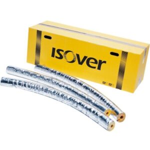 ISOVER Alu 2 (TapeLock rørskål) 76x30 mm, 1,2mtr. m/alu-folie, max. 500°C. Med tape