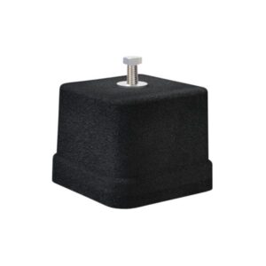 Tekno 200 1 sæt, 4 stk gummifødder, 100x100x80 mm, Sort, 800 kg