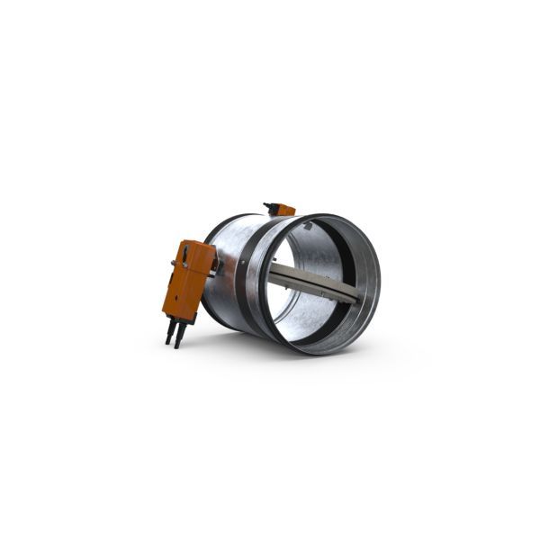 896015125jpg - Klima og Varme SMAY Brandspæjd 125 mm, 230V Brand & røg spjæld, 125 mm, Belimo fjeder retur aktuator